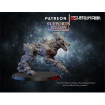 Figurine imprimée en 3D Résine pour jeux de figurines Cyber dog 