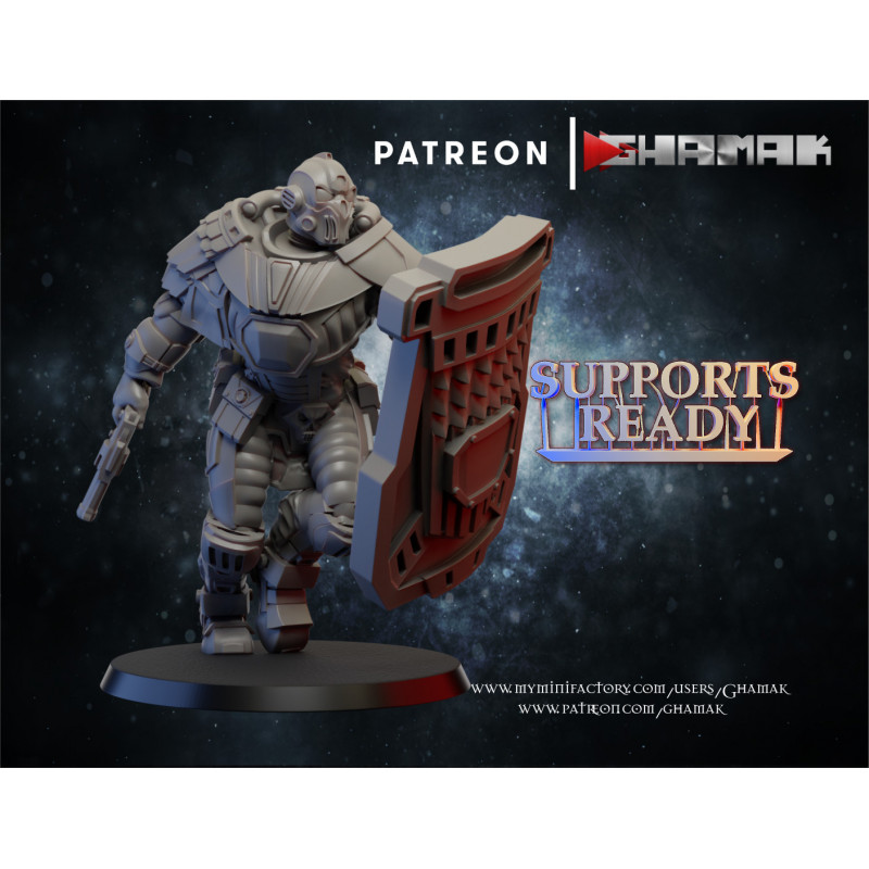 Figurine imprimée en 3D Résine pour jeux de figurines Cyber dog 