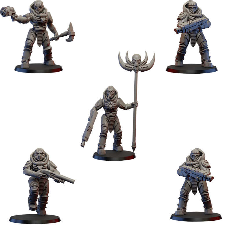 Ghamak-Cult Army Neophyte squad - Picture 1 of 5