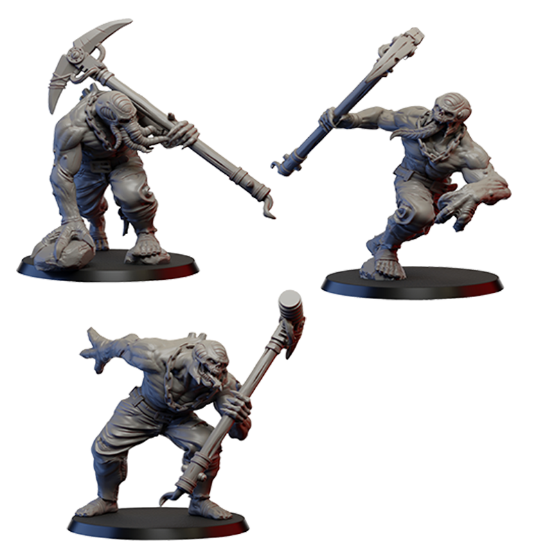 Figurine imprimée en 3D Résine pour jeux de figurines Cultiste-Abomination 1 