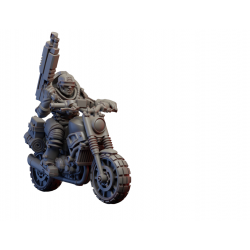 Figurine imprimée en 3D Résine pour jeux de figurines Cultiste-Moto 1  (2)