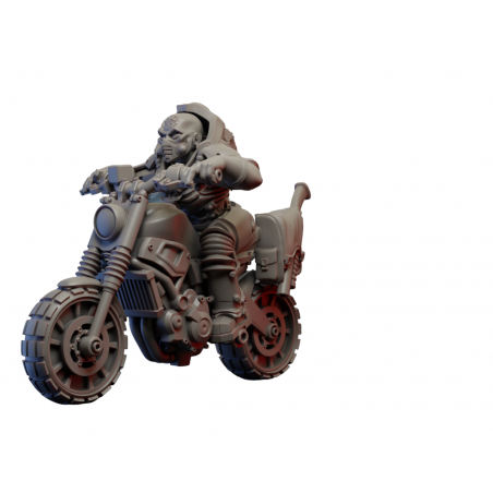 Figurine imprimée en 3D Résine pour jeux de figurines Cultiste-Moto 1 