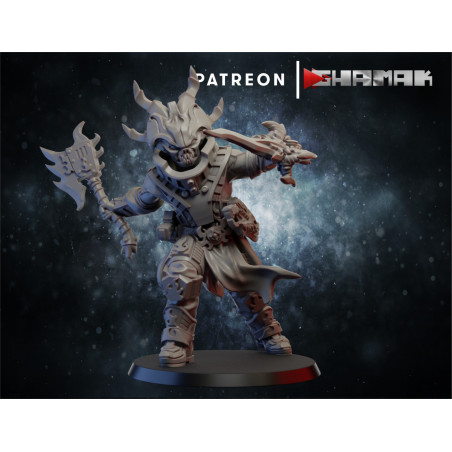 Figurine imprimée en 3D Résine pour jeux de figurines Chaos Cultiste 1 