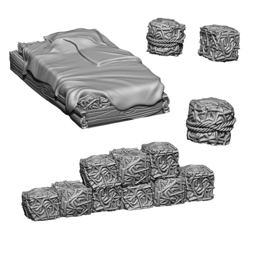 Last Sword-Straw Bed and Bales 