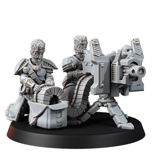 Figurine imprimée en 3D pour jeux de figurines Firstborn Heavy weapon team