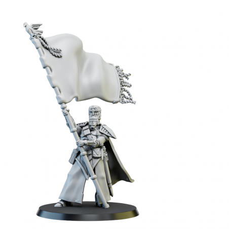 Figurine imprimée en 3D Résine pour jeux de figurines Firstborn Command Banner 
