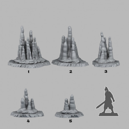 Fantastic Plants & Rocks - Ice Stalagmites 