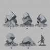 Fantastic Plants & Rocks - Sci-Fi Cubic Stones 