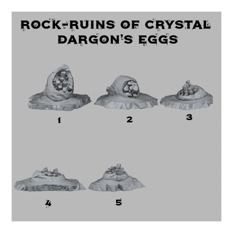 Fantastic Plants & Rocks - Ruins of Crystal Dragons Eggs 