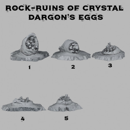 Fantastic Plants & Rocks - Ruins of Crystal Dragons Eggs 