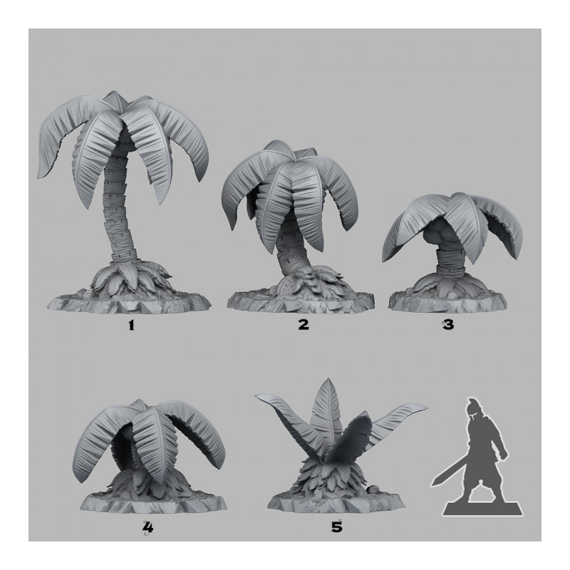 Fantastic Plants & Rocks - Pirate Palm Trees 