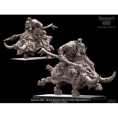 Avatars of war 3D-Kit orques sur sangliers   