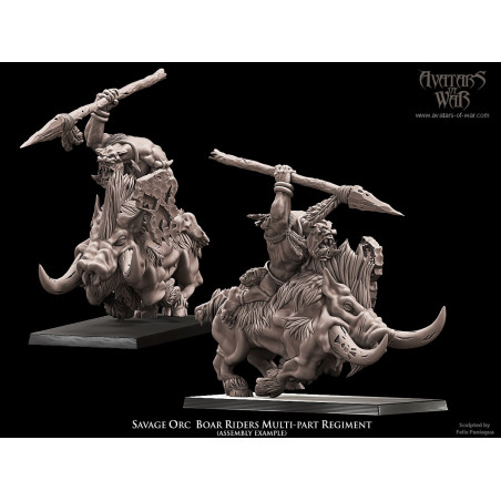 Avatars of war 3D-Kit orques sur sangliers   