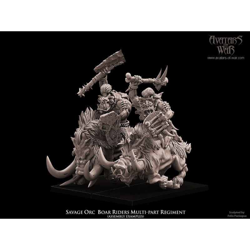 Avatars of war 3D-Kit orques sur sangliers    Avatars of war 3D-Kit orques sur sangliers