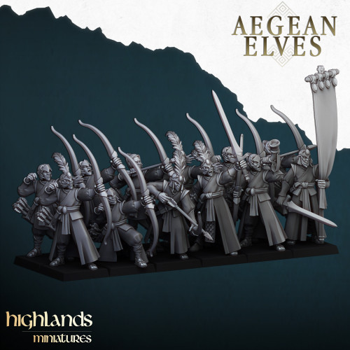 Higlands Miniature - Aegan elf Archers   