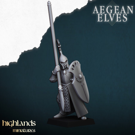 Higlands Miniature - Aegan elf Spearmen   