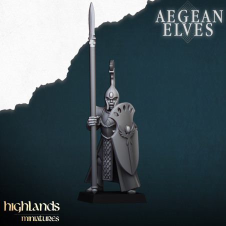 Higlands Miniature - Aegan elf Spearmen   