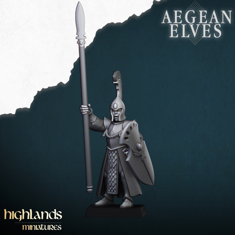 Higlands Miniature - Aegan elf Spearmen   