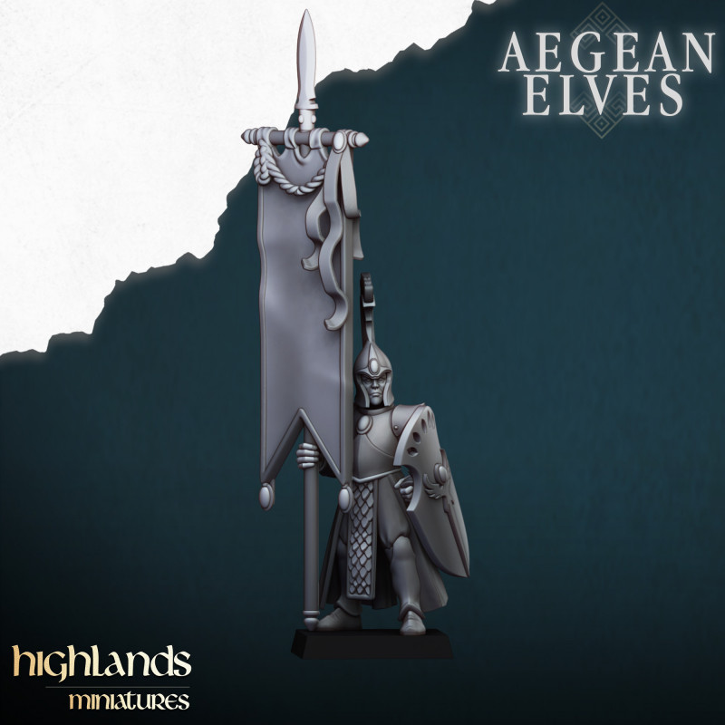 Higlands Miniature - Aegan elf Spearmen   