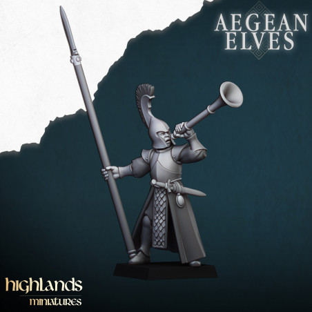 Higlands Miniature - Aegan elf Spearmen   