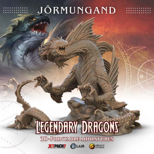 Impression 3D Dragon Jörmungand