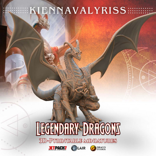 copy of Figurine 3D Résine pour jeux de figurines Dragon Immryg-Umryss