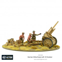Bolt Action - German - Afrika Korps LeFH 18 10.5cm Medium Artillery 