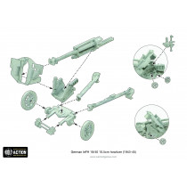 Bolt Action - German - Afrika Korps LeFH 18 10.5cm Medium Artillery 