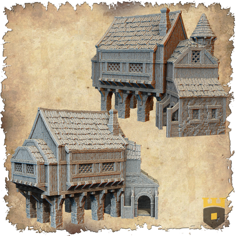 Décors modulaires 28/32 mm – 3D Layered Scenery – Filament

