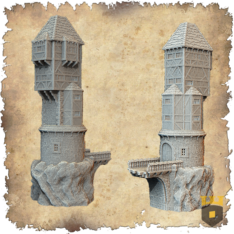 Décors modulaires 28/32 mm – 3D Layered Scenery – Filament

