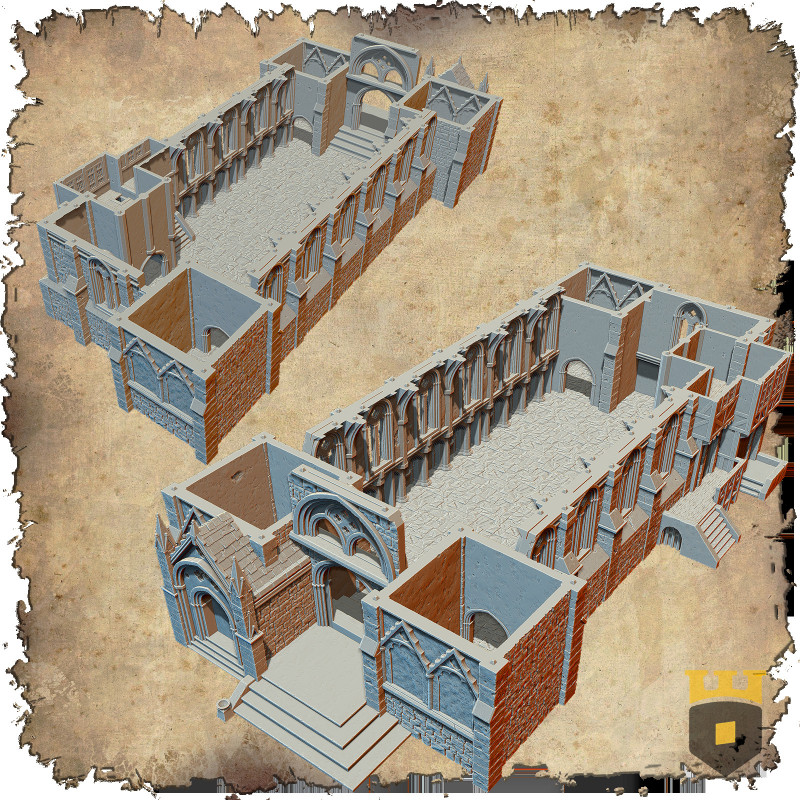 Décors modulaires 28/32 mm – 3D Layered Scenery – Filament

