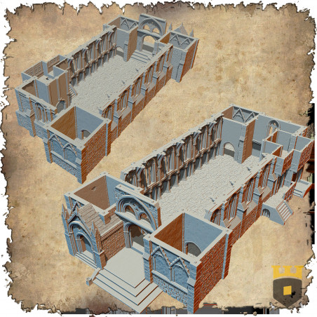 Décors modulaires 28/32 mm – 3D Layered Scenery – Filament

