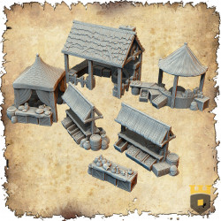 Décors modulaires 28/32 mm – 3D Layered Scenery – Filament

