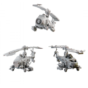 Figurine 3D Résine  pour jeux de figurines Helicorkpters Squad 