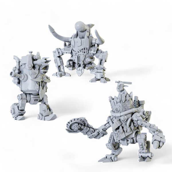 Figurine imprimée en 3D Résine pour jeux de figurines Orks Killa Kans Squad 