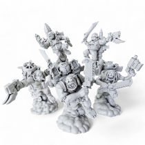 Figurine imprimée en 3D Résine pour jeux de figurines Orkz Jumpers Squad 