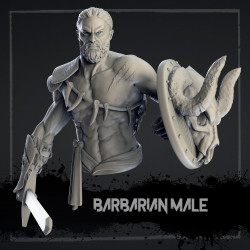 Buste - Barbare homme - 10cm