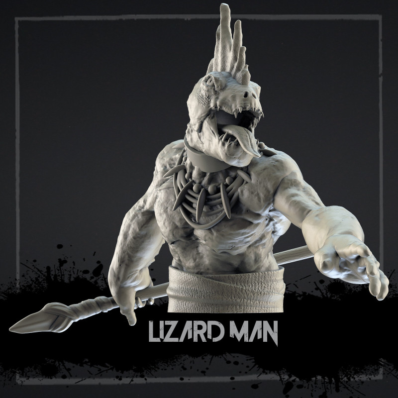 Buste - Hommes Lezards - 10cm