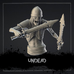 Buste - Mort vivant - 10cm