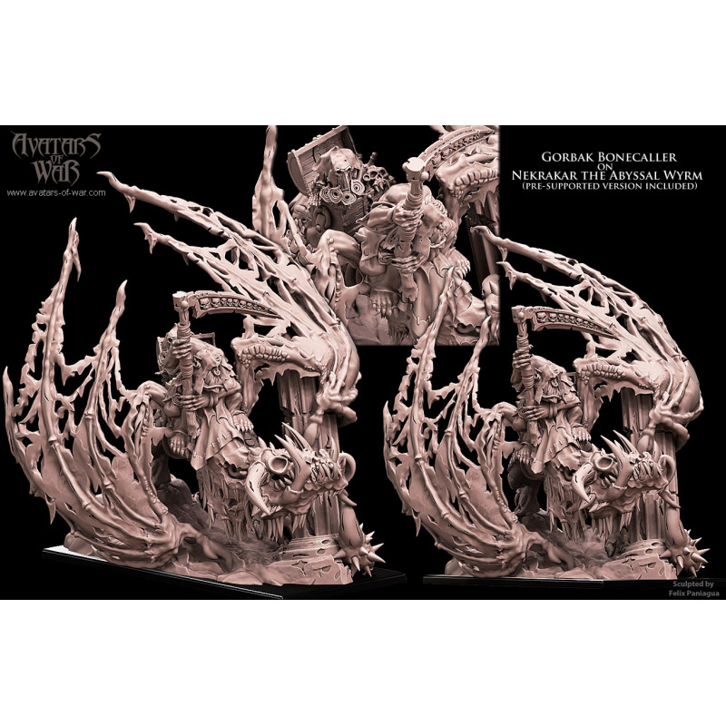 Avatars of Wars - Orc shaman on death Wyvern  