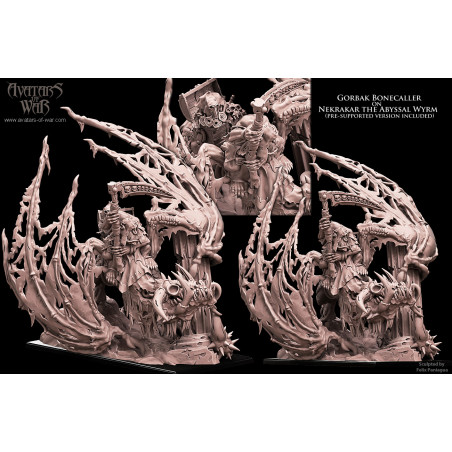 Avatars of Wars - Orc shaman on death Wyvern  