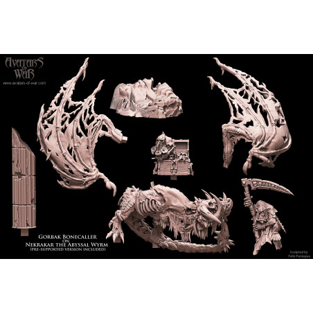 Avatars of Wars - Orc shaman on death Wyvern  