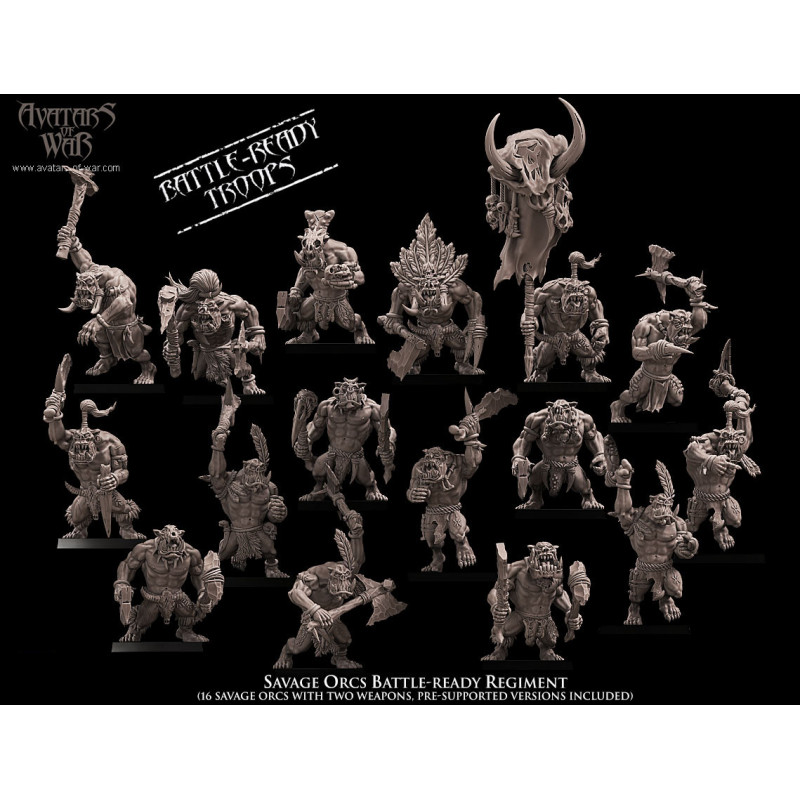 Avatars of war 3D-Kit orques sauvages à pieds    Avatars of war 3D-Kit orques sauvages à pieds