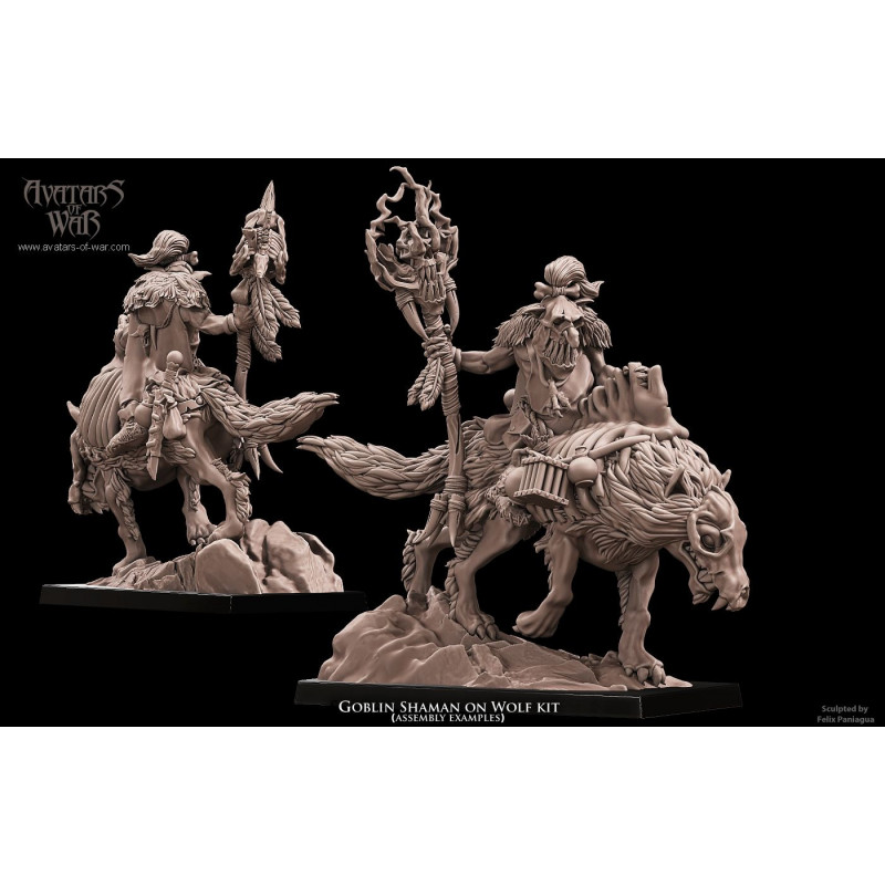 Avatars of  Wars - Chaman orque sur sanglier  