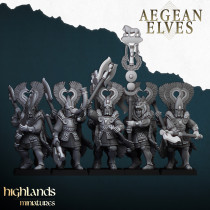 Higlands Miniature - Aegan Elves Lanciers   