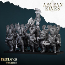 Higlands Miniature - Aegan Elves Lanciers   