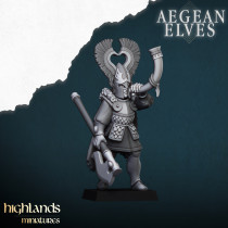 Higlands Miniature - Aegan Elves Gerriers Lions   