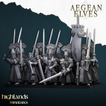 Higlands Miniature - Aegan Elves Lanciers   