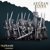 Higlands Miniature - Aegan Elves Lanciers   