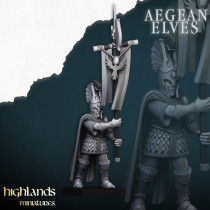 Higlands Miniature - Aegan Elves Lanciers   